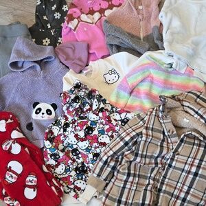 Hello Kitty Clothes Lot for Girls 7 8 Sweaters, Jackets, Hoodies